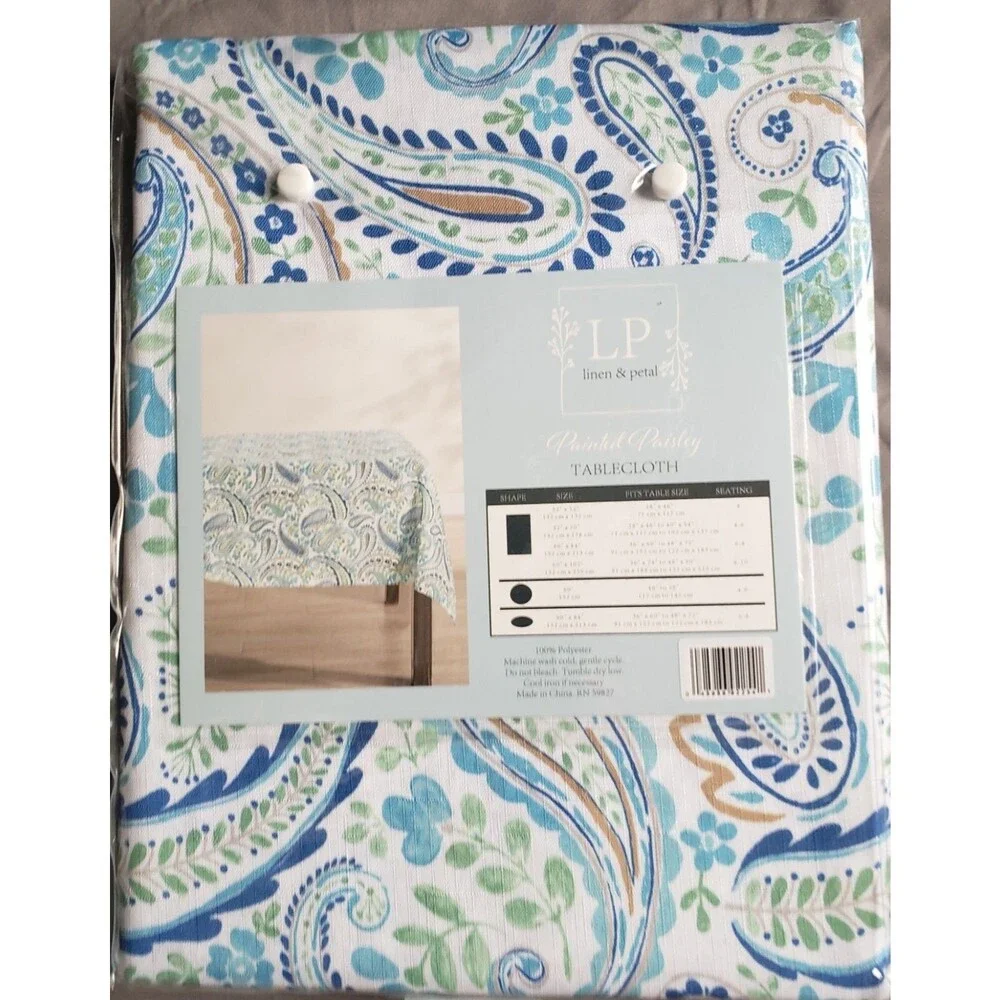Fabric Indoor Printed Kitchen Tablecloth, 60